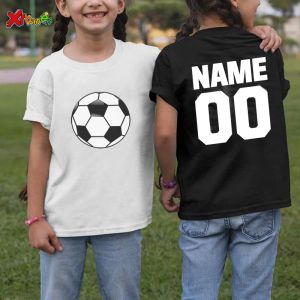 Tees Kids T -shirt voetbal 2021 Jongens meisjes verjaardag t shirt aangepaste naam nummer katoen kinderkleding tee kleren babyjongen tops