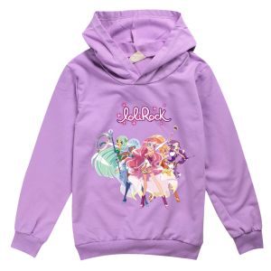 T -stukken Lolirock herfstkleding voor kinderen katoenmeisjes lange mouwen tops 8 tot 12 grappig shirt tienerdhoed shirt peuter jongens roze t -shirt