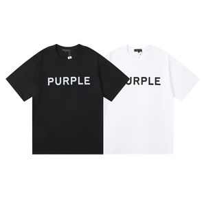 Camisetas Púrpuras Camisetas Moda de verano Para hombre Para mujer Diseñadores Camisetas Manga Tops Carta Algodón Manga corta Polos de alta calidad Ropa