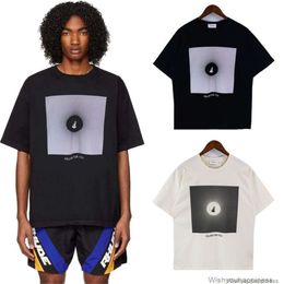 T-shirts T-shirts Luxe Mens Designer Vêtements de mode Rhude 22ss Vintage Caractère Fallen Abstract Print Lettre Pur Coton Couple T-shirt À Manches Courtes Tendance