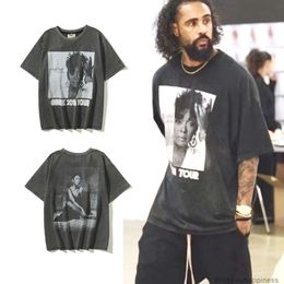 T-shirts T-shirts Luxe Hommes Designer Vêtements de mode Tendance Marque Vintage Manches courtes Jerry Made Old Wash Portrait Imprimer High Street Loose Couple T-shirt