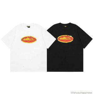 Camisetas Camisetas de lujo Diseñador para hombre Ropa de moda American Street Camiseta negra de media manga Camiseta de verano para hombre High Street Hip Hop suelta de gran tamaño Top de manga corta