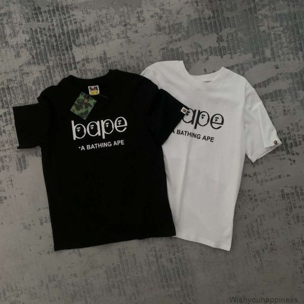 Camisetas Camisetas Lujo Diseñador para hombre Ropa de moda Shark Head Fashion Ape x Cdg Osaka Co Br ed Ape Man Letter Print Camiseta de manga corta Mujer