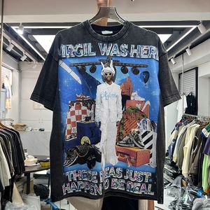 T-shirts t-shirts Mens oversized shirt Suprior High Street Gedrukte Amerikaanse maat Vintage T-shirts Echte foto's