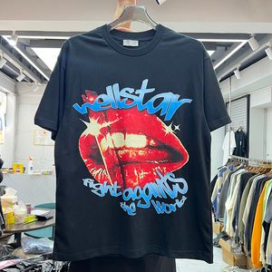 T-shirts T-shirts Chemise surdimensionnée pour hommes Suprior Hot Lips Imprimé Taille US T-shirts Real Pics 23FW