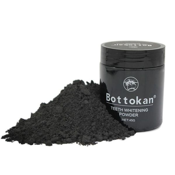 Blanage des dents 45g Boîte de couleur plus dure Noir Activé du carbone Bamboo Charcoal dentaire Powder Drop Livraison Santé Beaut