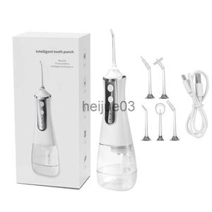 Blanqueamiento dental Irrigador oral eléctrico Agua Pik Hilo dental 5 modos USB Recargable Crodless Blanqueamiento dental Cuidado Limpiador Dental Water Jet x0714