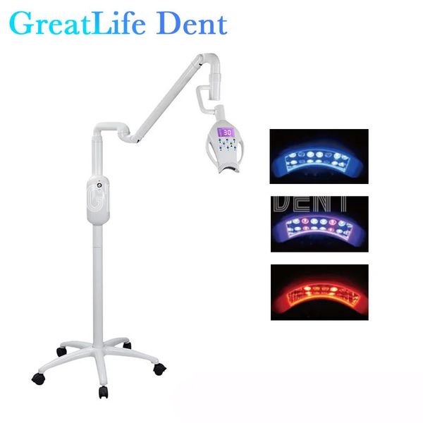 Blanqueamiento dental GreatLife Dent 12 LED 40W Salón de belleza Equipo dental Máquina azul Blanqueamiento Lámpara blanqueadora 231204