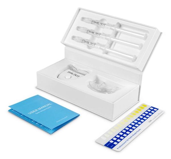 Kit de blanchiment des dents avec accélérateur de lumière bleue LED Whiten Gel dentes blanchisseur dentaire Bleaching1796012