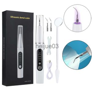 Teeth Whitening Ultrasonic Dental Scaler With UV Disinfection Lamp Electric Sonic Tooth Cleaner Calculus Tartar Stains Removal Teeth Whitening x0714 x0714