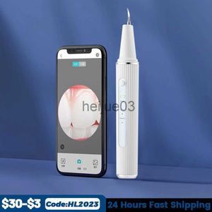 Teeth Whitening Ultrasonic Dental Scaler Electric Teeth Plaque Calculus Remover With HD Camera Oral Tooth Tartar Cleaner Dental Stains Removal x0714
