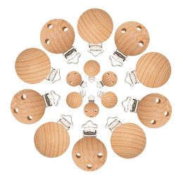 Tandenmakers mabochewing 20 -stcs 30 mm 35 mm snel gratis verzending natuurlijke beukhoutclips voor baby mobiele kauwposmonifier keten