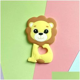 Jouets de dentition 5/10 pièces Sile Lion soins pour accessoires de qualité alimentaire pendentif de dentition fabrication de bijoux livraison directe cadeaux bébé enfant en bas âge Dhynx