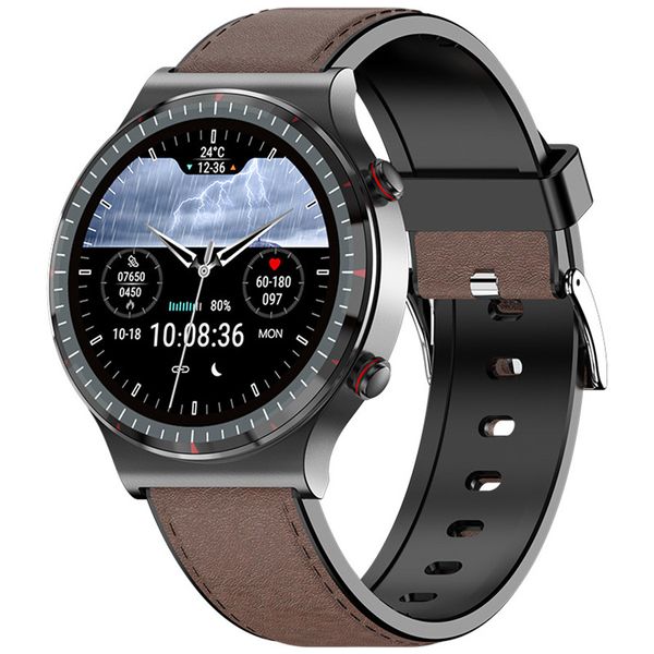 Télésanté smartwatch maison à distance chronique télésoins rythme cardiaque ecg ppg surveillance luxe niveau médical montre intelligente