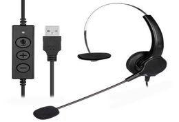 Telefoon-headset Callcenter-operator USB-snoer 360 draaibaar Officiële hoofdtelefoon Draagbare entertainment-oortelefoonvoorziening9635836