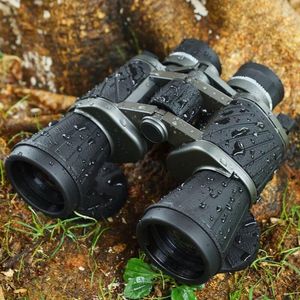 Télescope 10X50 Fort Grossissement Baigish Grand Oculaire Grand Angle Vision Nocturne Jumelles Chasse En Plein Air Professionnel Militaire Jumelles