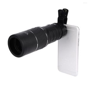 Telescoop 16x52 Dual Focus Zoom Optic Lens Day Night Vision Travel Monocular HD Optical met mobiele telefoonhouder