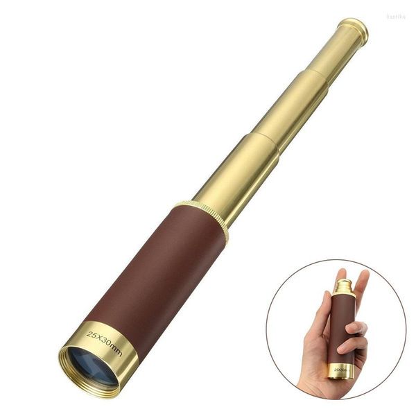 Télescope 25x30 Monoculaire Zoomable Vintage Pirate Optique Réglable Laiton Spyglass Pour Navigation Voile