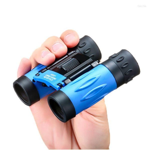 Jumelles télescope 10x21 en caoutchouc antidérapantes, portables pour enfants, cadeaux d'anniversaire, jouets d'extérieur, couleur pour garçons et filles