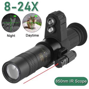 Jumelles de télescope 850nm curseur croisé visant le dispositif de Vision nocturne infrarouge visée laser tactique HD recherche observation monoculaire chasse IR 230826