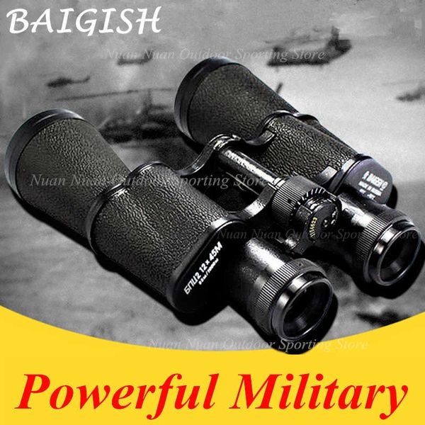 Télescope Jumelles ALL Metal HD Jumelles Militaire Binoculaire Lll Night Vision Tescope Wide-Ang Pocket Min Russe zoom Monoculaire Baigish 20X50 HKD230627