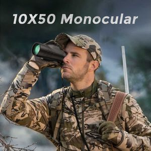 Télescope Jumelles APEXEL 10X50 Haute Puissance Monoculaire IPX7 Téscope Étanche Avec Coordonnée HD Monoculaires Militaires Pour La Surveillance Tactique HKD230627