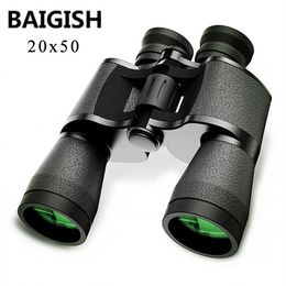 Jumelles télescope Baigish 20x50 puissant HD tourisme Spyglass haute durée Vision claire Lll nuit pour la chasse Camping 231128