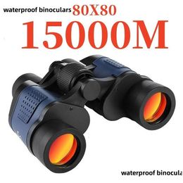 Télescope Binoculars Binocars CAM 80x80 Long Range 15000m HD High Power Tourism Powerf Hunting 231206 Drop livraison sportive extérieure DHRXN