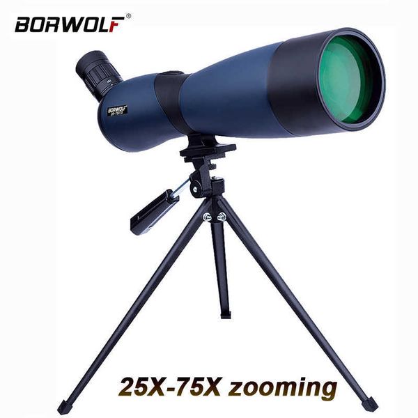 Jumelles de télescope Borwolf 25-75X70 Longue-vue Téscope à zoom professionnel Grossissement élevé HD Monoculaire astronomique pour l'observation des oiseaux HKD230627