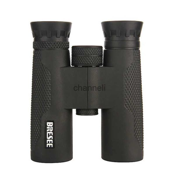 Telescopio Binoculares Telescopio binocular compacto 10x32 Negro HD Impermeable Gran angular Óptico Camping al aire libre Caza Observación de aves Binoculares YQ231204