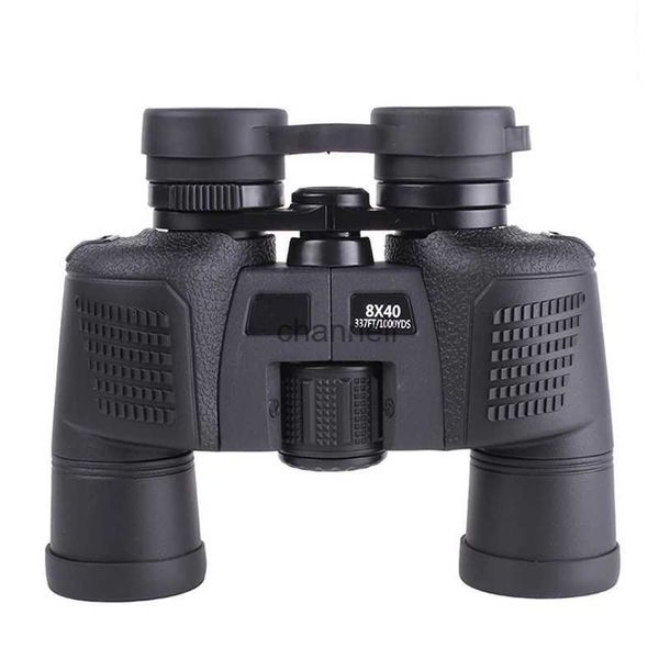 Telescopio Binoculares HD 8x40 Telescopio binocular Negro Camping al aire libre Caza Observación de aves Binoculares YQ231204