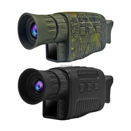 Telescoop Verrekijker Jacht Warmtebeeldcamera 5X Digitale Nacht Monoculaire Zoom Infrarood Jacht Telescoop Camping Camera Volledig Donker 300m Buiten Nieuw 2023 YQ231204