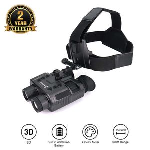 Télescope Jumelles ISHARE NV8000 Casque 3D Night Vision Goggs IR 1080p HD infrarouge NV Binoculaire Naked Eye 3D Casque Oculaire Head Mount Darkness HKD230627