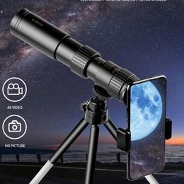 Telescopio Binoculares Militar Potente Largo Alcance 10300X Zoom HD Portátil Profesional Monocular Visión Nocturna Baja para Caza 231206