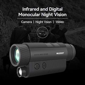 Telescopio Binoculares MiSEEY HD Dispositivo de visión nocturna infrarroja Cámara monocular de doble uso 8X Zoom digital Tescope para viajes al aire libre Caza Dropship HKD230627