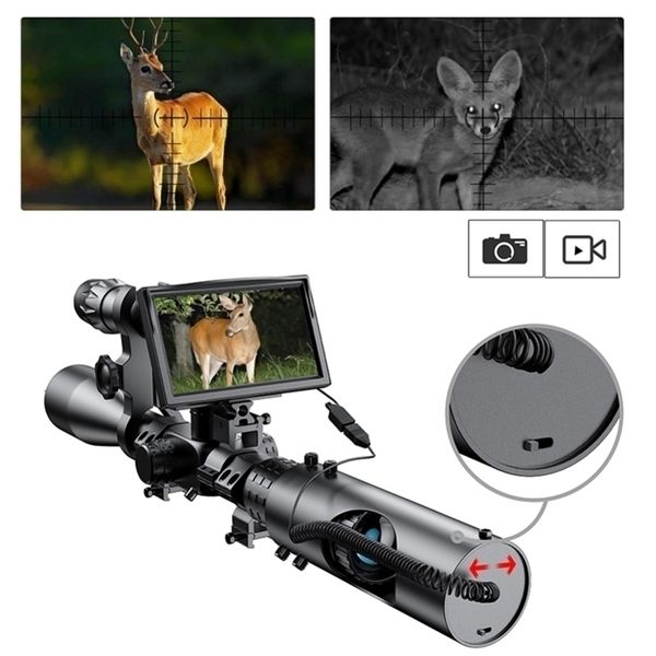 Télescope jumelles nuit lunette de visée chasse optique vue tactique 850nm infrarouge LED IR caméra étanche 221116