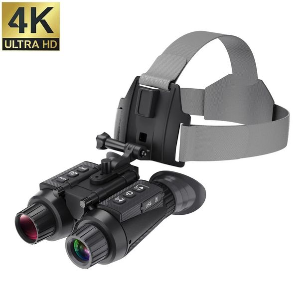 Télescope jumelles NV8300 dispositif de Vision nocturne lunettes 8X Zoom numérique 4K 36MP 3D monture de tête infrarouge pour la chasse 231113