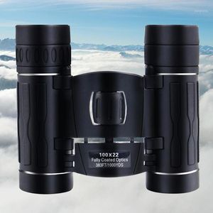 Télescope Binoculars portable extérieur anti-glip 100x22 High Power Bak4 Prism Binocular Black Sports