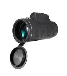 Télescope jumelles professionnel 40X60 HD Vision nocturne monoculaire Zoom optique Spyglass Monocle pour fusil de chasse Sniper Spottin6417100