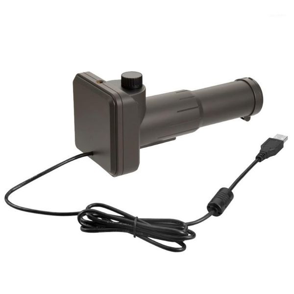 Telescopio binoculares USB 20x Portátil portátil de bolsillo monocular digital para detectar concierto (negro)