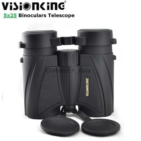 Jumelles de télescope Visionking 5x25 BAK-4 télescopes binoculaires de toit FMC Sport de plein air théâtre course Concert Spyglass pour la chasse Umelles Longue VueL231226