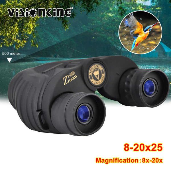 Jumelles de télescope Visionking 8-20x25 Jumelles professionnelles Longue portée Tescope Zoom Guide Scope Chasse Observation des oiseaux Spyglass Camping Equipment HKD230627