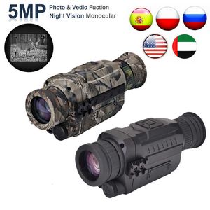 Jumelles de télescope WG535 Monoculaires de vision nocturne numérique 200m pleine obscurité DVR Vision nocturne Portée 5X Grossissement optique Photo Vidéo Caméras de chasse HKD230627