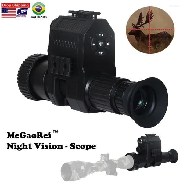 Telescopio Megaorei Digital visión nocturna alcance Monocular 1080P 200-400M videocámara infrarroja soporte cámara de caza Po Video