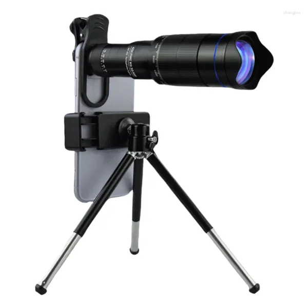 Télescope professionnel monoculaire HD 40x Zoom Phone Lens Camera Telepo avec trépied métal pour camping touristique