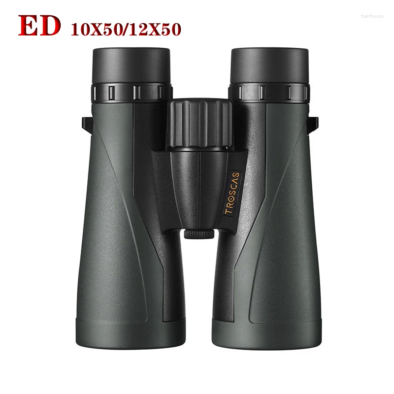 Telescope TROSCAS 10X50 12x50 ED Lens Binoculars IPX7 Waterproof Nitrogen-filled Super-Multi Coating Powerful For Birdwatching