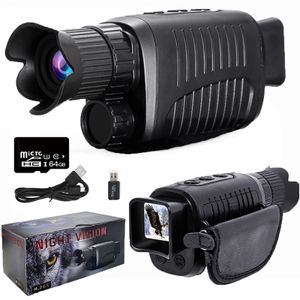 Telescopes 1080P Monoculars Hunting Telescope Camera 5X Digital Zoom Po Video Playback Outdoor 300M Full Darkness Infrared Night Vision 230923