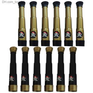 Télescopes 12 pièces enfants télescope Pirate enfant jouets enfants jouet jouant sable Pirate Halloween fête enfants décorations en plastique Pirate Spyglass Q230907