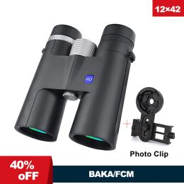 Telescopen 12x42 HD Binoculars dak Prism Professional Waterd waterdichte lage nachtzicht verrekijker voor volwassenen HD Bird kijken telescoop