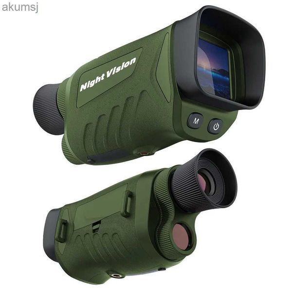 Telescopios 2.5KD Dispositivo de visión nocturna monocular 1080P HD Cámara infrarroja 5X Luz digital Zoom Telescopio de caza Telescopio digital para exteriores YQ240124